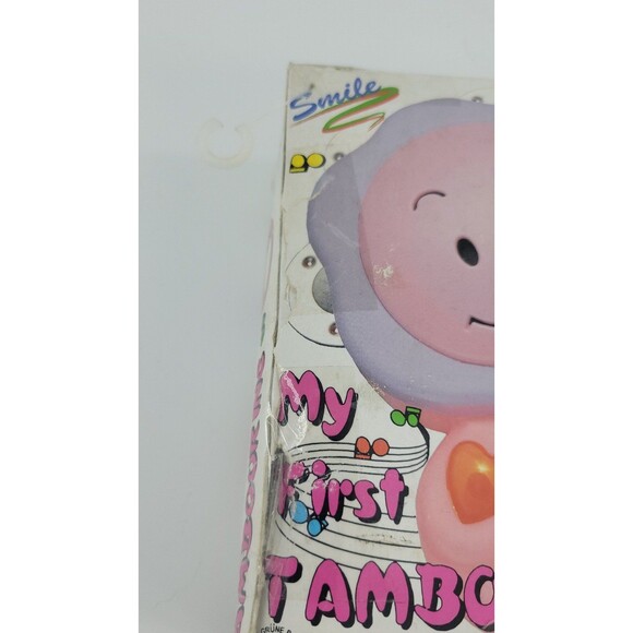 Vintage 90s My First Tambourine Toy by Smile Non-Working Kitsch Rare Novelty Toy - Picture 5 of 12